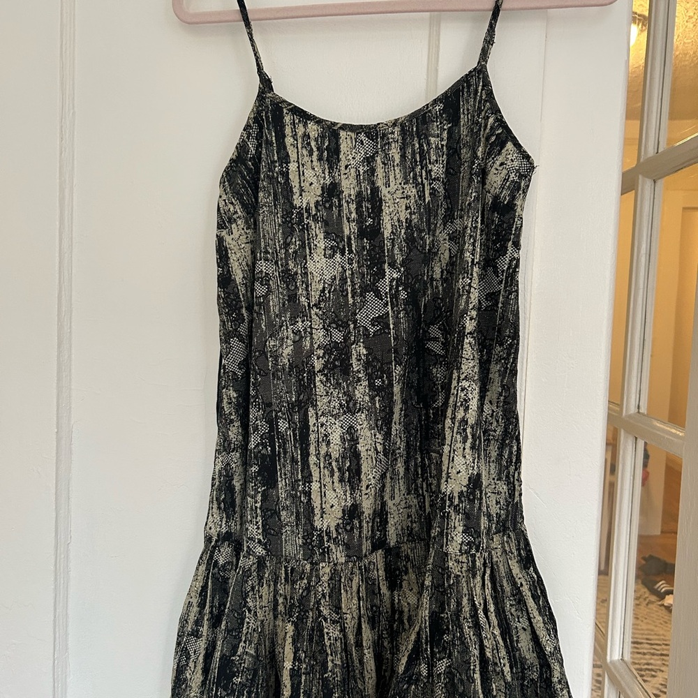 Black and Cream Dress, Urban Outfitters